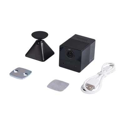 Mini Cámara IP Inalámbrica Con Batería Recargable (Cero Cables) / 2 Megapíxel  / Uso en Interior / Grabación en la Nube / Base Magnética Para Adherirla a Superficies Metálicas