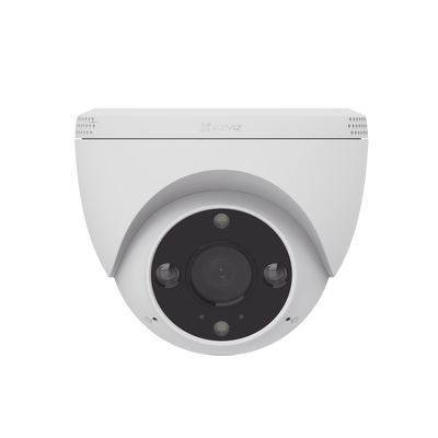 Domo Ip 3 Megapíxel (2k) / Wi-fi / Sirena Y Estrobo /audio De Dos Vías / Detección Humana Y Vehiculo / Notificación Push / Audios Personalizables / Ranura Para Memoria Hasta 512gb / Uso En Exterior Ip67