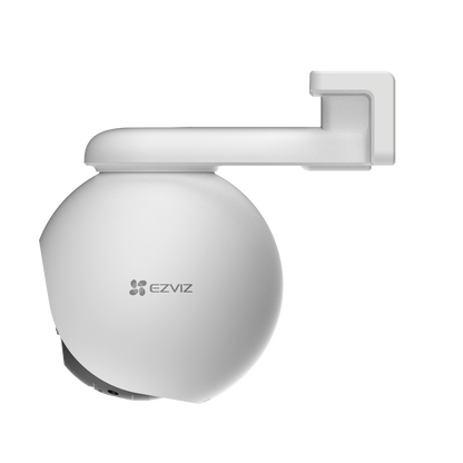 Pt Wifi / (3k) 5mp / Visión 360° / Detección Humana / Detección De Vehiculo / Audio De Dos Vías / Sirena / Luz Parpadeante / Colores En Oscuridad / Micro Sd / Presets / Autoseguimiento / Exterior