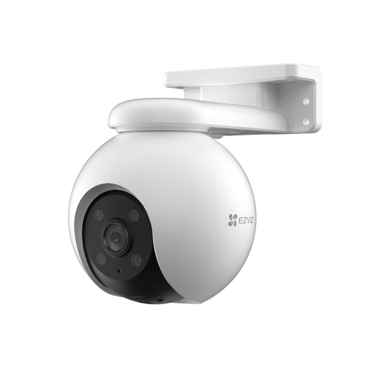 Pt Wifi / (3k) 5mp / Visión 360° / Detección Humana / Detección De Vehiculo / Audio De Dos Vías / Sirena / Luz Parpadeante / Colores En Oscuridad / Micro Sd / Presets / Autoseguimiento / Exterior