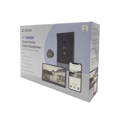 Videoportero Ip Conexion A 2 Hilos / Con Monitor Wi-fi Para Interior / Frente De Calle Ip65 Uso Exterior Protegido / Camara 3 Mp / Llamada A La App / Apertura Remota / Soporta 2 Puertas / Micro Sd