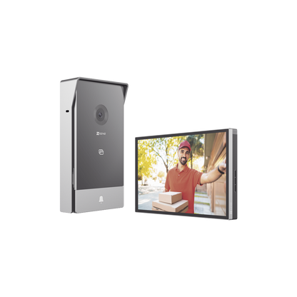 Videoportero Ip Conexion A 2 Hilos / Con Monitor Wi-fi Para Interior / Frente De Calle Ip65 Uso Exterior Protegido / Camara 3 Mp / Llamada A La App / Apertura Remota / Soporta 2 Puertas / Micro Sd
