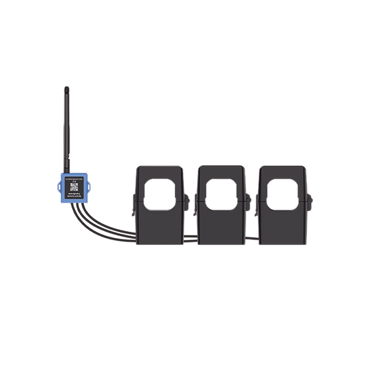 Medidor de corriente LoRaWAN para tres fases hasta 500 ampers