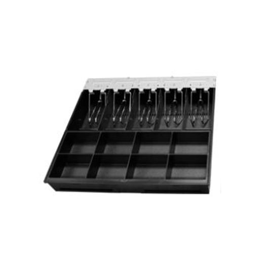 Bandeja Para Cajon De Dinero Cd350 3nstar Mod. Ct350 355mm X 326mm, Fabricada En Plastico Con Sujetador De Billetes De Metal 8 Espacios Para Monedas 5 Espacios Para Billetes.