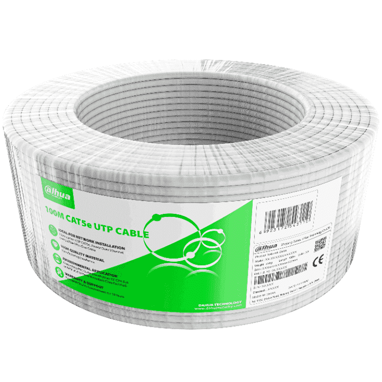 Bobina/ Dahua/ Pfm922i-5eun-c-100/ Bobina De 100 Metros De Cable Utp Cat 5e/ Cca/color Blanco/ Uso Interior/ Cubierta De Fr-pvc (rohs Compliant