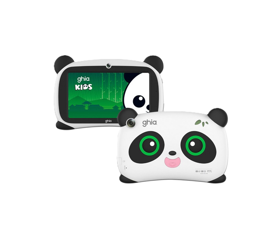 Tablet Kids /a333 Pentacore/ 7 Pulg Ips /4gb Ram/64gb /usb C/2cam/wifi/bluetooth/2500mah/android 15 /panda Ojos Verdes