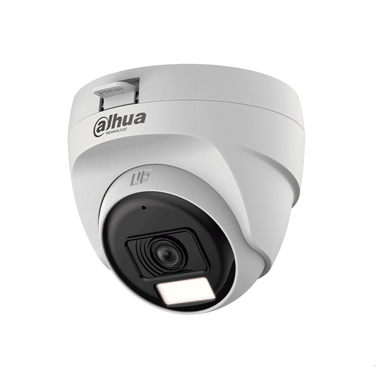 Camara Hdcvi X Plus/ Dahua/ Hac-t1a21n-u-il-a/domo De 2 Mp/ / Lente De 2.8 Mm Apertura Hasta 100°/ Iluminacion Dual Inteligente Hasta 25mts Con Ir & 20mts Luz Calida/ Microfono Integrado/ Policarbona