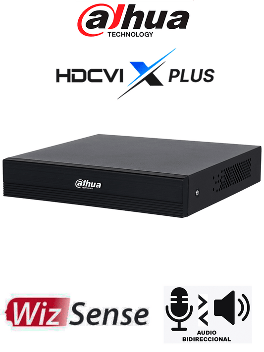 Dvr Hdcvi Dahua Dh-xvr1b08h-i/t - Dvr De 8 Canales 5mp Lite Con Wizsense Y H.265+/ Hdcvi X Plus/ Audio Bidireccional En Los 8 Canales/ Soporta 8 Canales + 4 Ip O Hasta 12 Canales Ip/ Smd Plus