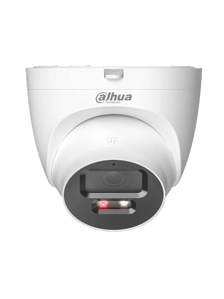 Camara Ip/ Dahua/ Ipc-hdw2549t-s-pv Domo Ip De 5 Mp/ 30 Mts De Iluminador Dual Inteligente/ Disuasion Activa/ 2.8mm/ Smd Plus/ Prot. Perimetral/microfono Y Bocina Integrados/audio 2 Vias/ip67/msd