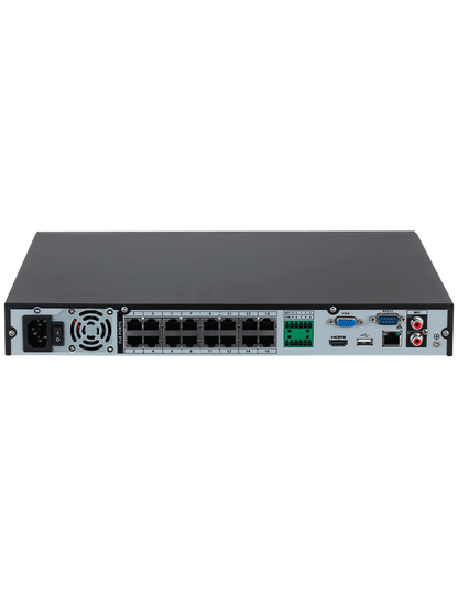 Nvr/ Dahua/ Dhi-nvr4216-16p-4ks3 /nvr De 8 Mp/ 4k/ 16 Canales Ip/ 16 Puertos Poe/ Rendimiento De 160 Mbps/ Smart H.265/ 2 Bahias De Discos Duros/ Salidas De Video Hdmivga/ 42 Es De Alarmas/ Sopor