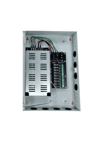 Fuente De Poder/ Dahua/ Dh-pfm342-9ch/ De12 Vcc 10 Amper/ Con Distribuidor Para 9 Camaras/ Indicadores Led Por Canal/ Voltaje De Entrada De 90 Vca-264v/ Fusibles Intercambiables/ Gabinete Metalico Co