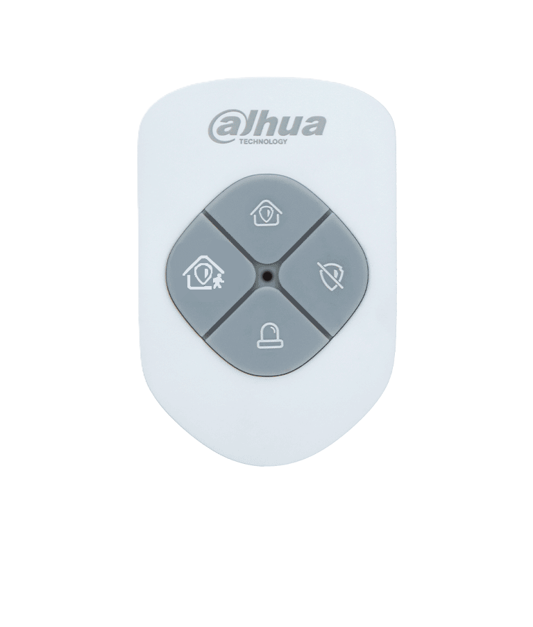 Control Remoto/ Dahua/ Dhi-ara24-w2/ Tipo Llavero De 4 Botones / Armado - Desarmado - En Casa - Emergencia / Funcion De Salto De Frecuencia / Led Indicador De Estado Color Rojo O Verde