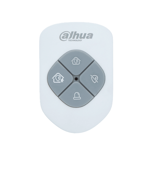 Control Remoto/ Dahua/ Dhi-ara24-w2/ Tipo Llavero De 4 Botones / Armado - Desarmado - En Casa - Emergencia / Funcion De Salto De Frecuencia / Led Indicador De Estado Color Rojo O Verde