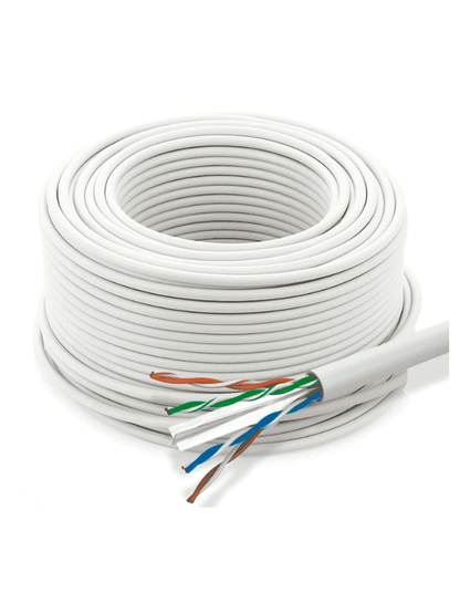Bobina/ Dahua/ Pfm920i-6un-c-100 - Bobina De 100 Mts De Cable Utp Cat6/ 100% Cobre/ Color Blanco/ Cubierta Retardante De Flama Con CertificaciÓn Ce Cpr Eca/ Ideal Para Video Y Redes/