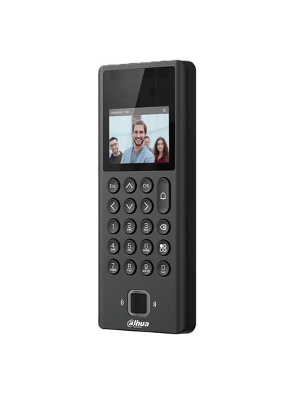 Control De Acceso Y Asistencia/ Dahua/ Asi3204e/con Reconocimiento Facial/pantalla De 2.4/1,000 Usuarios/1,000 Contrasenas/3,000 Tarjetas Mifare/3,000 Huellas/50 Administradores/100,000 Reg/ Salida