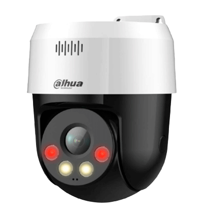 Camara Ip Pt/ Dahua/ Sd2a200hb-gn-a-pv-s2/ De 2 Mp/ Full Color+disuasion Activa/ Iluminador Dual Inteligente/ Lente Fijo/ 30 Metros De Iluminacion Ir Y Visible/ Audio 2 Vias/ Ip66/ Poe/ Deteccion De