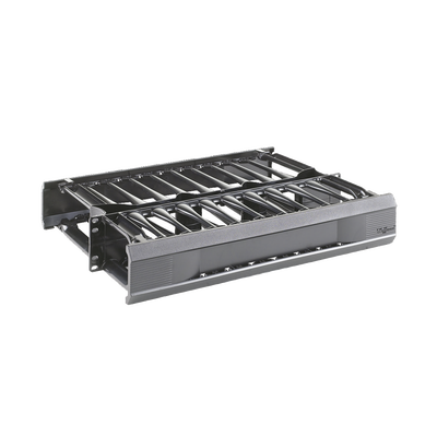 Organizador De Cables Horizontal Cabletek, Doble (frontal Y Posterior), Para Rack De 19in, 2ur