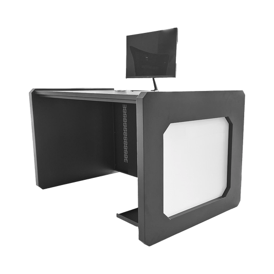 Escritorio Estación Mobiliaria Profesional de Monitoreo y Control / Videovigilancia / Acceso / Alarmas / Etc... / Metálica / Color Gris Oxford