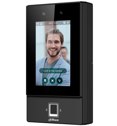 Control De Acceso/ Dahua/ Dhi-asi6214s-d/ Con Reconocimiento Facial/ Pantalla De 4.3 Pulgadas/ Camara 2 Mp/ 6.000 Usuarios/ 6.000 Rostros/ 6.000 Contraseñas/ 6.000 Huellas Dactilares/fact