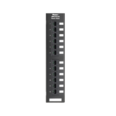 Panel De Parcheo De Impacto 110, Categoría 6, Montaje En Pared Usando Accesorio Wb89d, De 12 Puertos