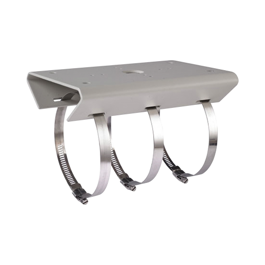 Montaje para Poste Vertical / Diametro de 67 a 127 mm / Acero Galvanizado (SUS304) / Color Blanco