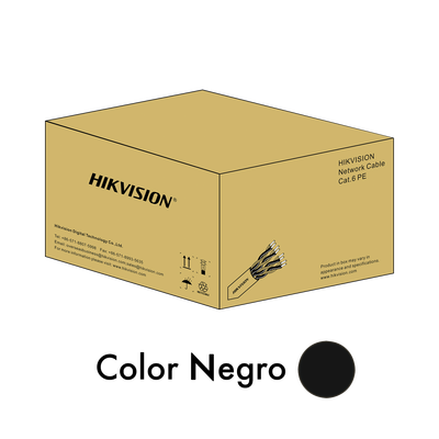 Bobina De Cable Utp 305 Mts / Cat 6 (23 Awg) / Color Negro / Ftp / Pe (polietileno) / Uso En Exterior / 100% Cobre / Aplicaciones De Cctv Y Redes De Datos /  Rohs 2.0