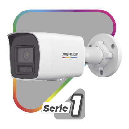 [dual Light + Colorvu] Bala Ip 2 Megapixel / Lente 2.8 Mm / 30 Mts Ir + 30 Mts Luz Blanca / Micrófono Integrado / Acusense Lite / Exterior Ip67 / Dwdr / Poe / Micro Sd