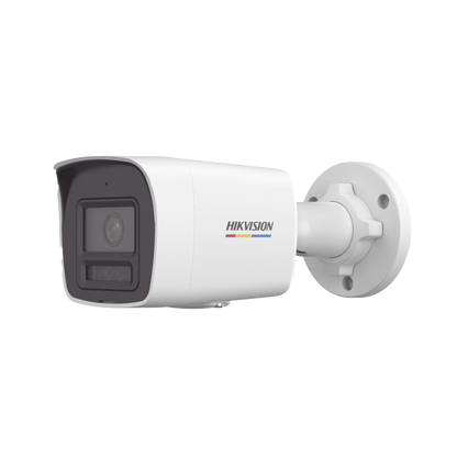 [dual Light + Colorvu] Bala Ip 2 Megapixel / Lente 2.8 Mm / 30 Mts Ir + 30 Mts Luz Blanca / Micrófono Integrado / Acusense Lite / Exterior Ip67 / Dwdr / Poe / Micro Sd