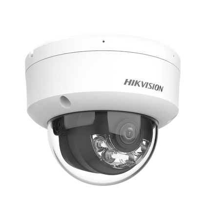 Domo Ip 4 Megapixel / Lente 2.8 Mm / Dual Light (30 Mts Ir + 30 Mts Luz Blanca) / Micrófono Integrado / Antivandalico Ik08 / Acusense Lite / Exterior Ip67 / H.265 / Poe / Onvif / Micro Sd
