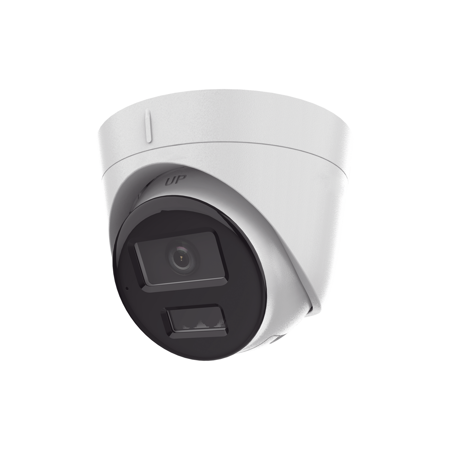 [Dual Light] Turret IP 4 Megapixel / Lente 2.8 mm / 30 mts IR + 30 mts Luz Blanca / Micrófono Integrado / ACUSENSE Lite / Exterior IP67 / H.265 / PoE / ONVIF / Micro SD