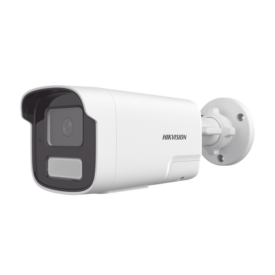 [PROTECCIÓN ACTIVA] Bala IP 4 Megapíxel / ACUSENSE Lite (Detección de Humanos y Vehiculos) / Lente 4 mm / Audio de Dos Vías /  Luz Intermitente y Alerta de Audio / 50 Mts IR EXIR 2.0 / Exterior IP67 / WDR 120 dB / PoE