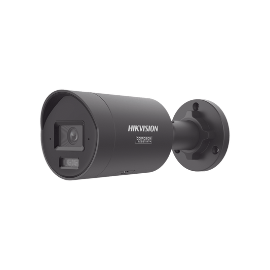 [Dual Light + ColorVu 3.0 + HikAI] Bala IP 6 Megapixel / Lente 2.8 mm / 40 mts IR + Luz Blanca / 2 Microfonos Integrados / Exterior IP67 /  WDR 130 dB / ACUSENSE 3.0 / Metal / NEMA 4X / ACUSEARCH