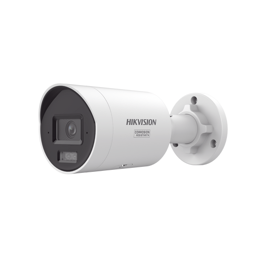[Dual Light + ColorVu 3.0 + HikAI] Bala IP 4 Megapixel / Lente 2.8 mm / 40 mts IR + Luz Blanca / 2 Microfonos Integrados / Exterior IP67 / Estrobo Azul y Rojo /  WDR 130 dB / ACUSENSE 3.0 / Metal / NEMA 4X / ACUSEARCH