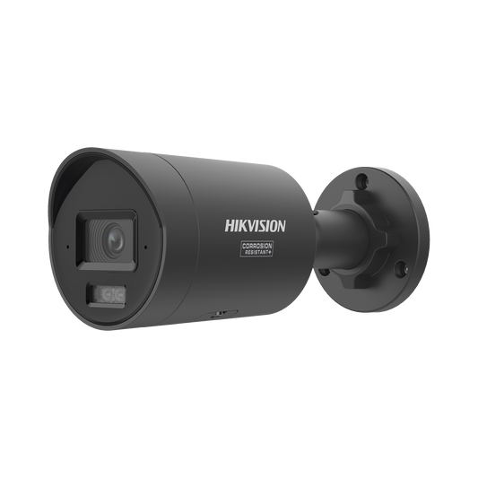 [Dual Light + ColorVu + HikAI] Bala IP 8 Megapixel (4K) / Lente 2.8 mm / 40 mts IR + 40 mts Luz Blanca / 2 Micrófonos Integrados / Exterior IP67 / WDR 130 dB / ACUSENSE / Captura Facial / PoE / Metal / NEMA 4X / ACUSEARCH