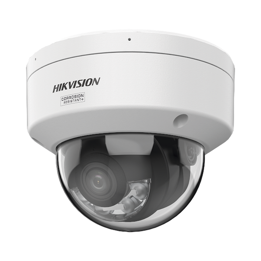 [Dual Light + ColorVu] Domo IP 8 Megapixel / Lente 2.8 mm / 30 mts IR + 30 mts Luz Blanca /  Microfono Integrado / E-S de Audio / Exterior IP67 /   WDR 130 dB / Videoanaliticos (Filtro de Falsas Alarmas) / Captura Facial / ACUSEARCH