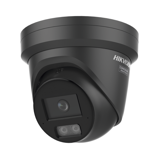 [Dual Light + ColorVu 3.0 + HikAI] Turret IP 6 Megapixel / Lente 2.8 mm / 40 mts IR + 40 mts Luz Blanca / 2 Micrófonos Integrados / Exterior IP67 / WDR 130 dB / ACUSENSE 3.0 / Captura Facial / Metal / NEMA 4X / ACUSEARCH