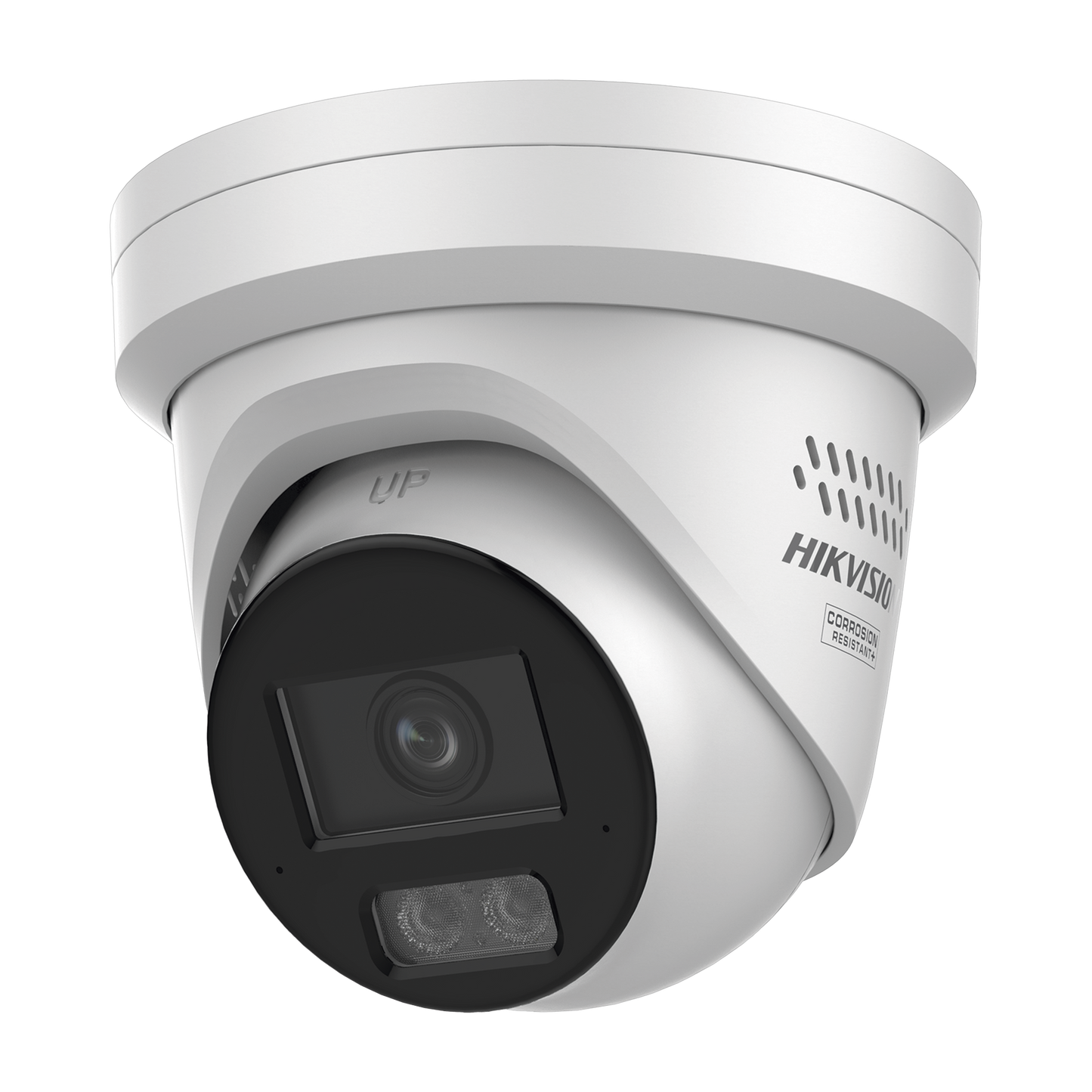 [Dual Light + ColorVu] Turret IP 8 Megapixel /  Lente 2.8 mm / 40 mts IR + 40 mts Luz Blanca / Exterior IP67 / Luz Intermitente y Alerta de Audio / Micrófono Integrado / Videoanaliticos (Filtro de Falsas Alarmas) / ACUSEARCH