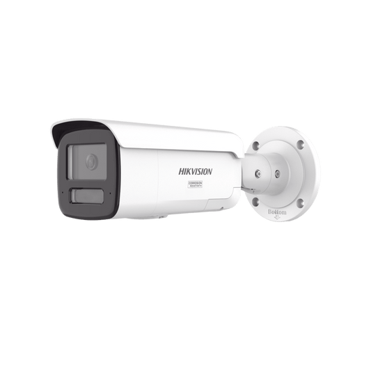 [Dual Light + ColorVu 3.0 + HikAI] Bala IP 6 Megapixel / Lente 4 mm / 60 mts IR + Luz Blanca / Exterior IP67 / Estrobo Luz Blanca / WDR 130 dB / ACUSENSE 3.0 / Metal / NEMA 4X / ACUSEARCH