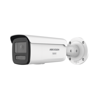 [Dual Light + ColorVu 3.0 + HikAI] Bala IP 8 Megapixel / Lente 4 mm / 60 mts IR + Luz Blanca / Exterior IP67 / WDR 130 dB / ACUSENSE 3.0 / Metal / NEMA 4X / ACUSEARCH