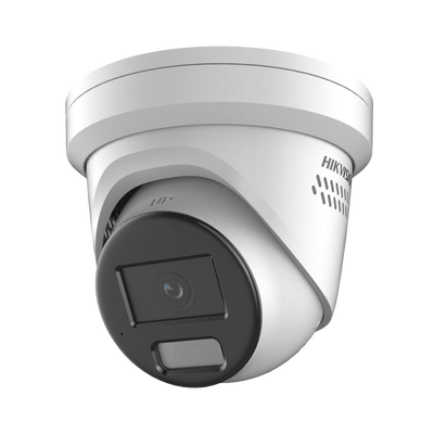 [ ProtecciÓn Activa ] Turret Ip 4 Megapixel / Lente 2.8 Mm / 40 Mts Ir / Exterior Ip67 / Micrófono Y Bocina Integrado (audio De Dos Vías) / Darkfighter / Poe / Luz Estroboscopica / Onvif / Micro Sd / 4 Analíticos