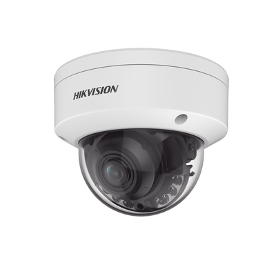 Domo IP 8 Megapixel / Lente Mot. 2.7 a 13.5 mm / Dual Light (40 mts IR + 40 mts Luz Blanca ) / Darkfighter S / Exterior IP67  / IK10 /WDR 130 dB / 4 Analíticos: AcuSense, Deteccion Facial, Conteo de Personas por Cruce y Zona