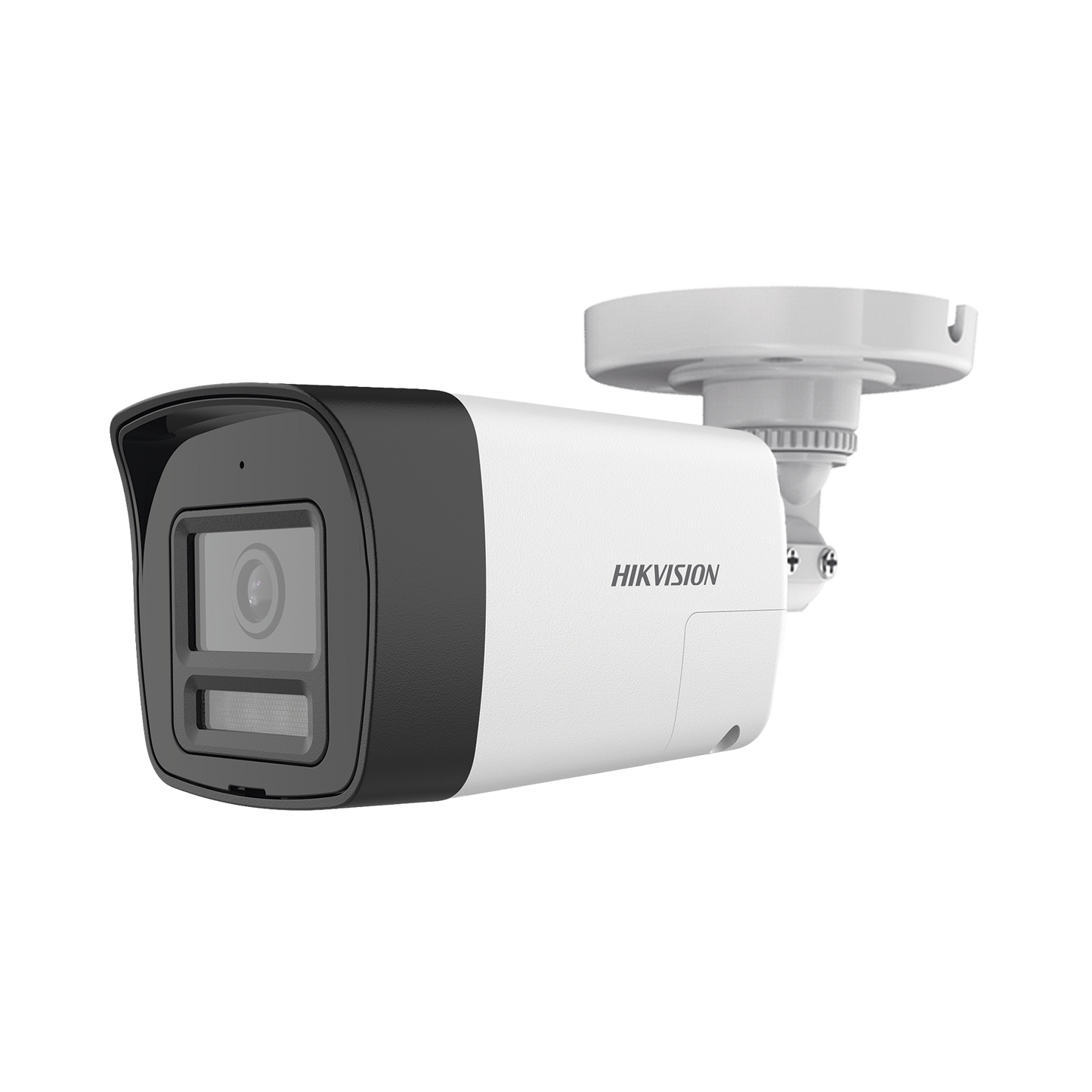 [Audio Bidireccional + Dual Light + ColorVu] Bala TURBOHD 4K (8 Megapixel) / Lente 2.8 mm / 30 mts IR EXIR + 20 mts Luz Blanca / Micrófono y Bocina Integrado / Exterior IP67 / Metal / dWDR