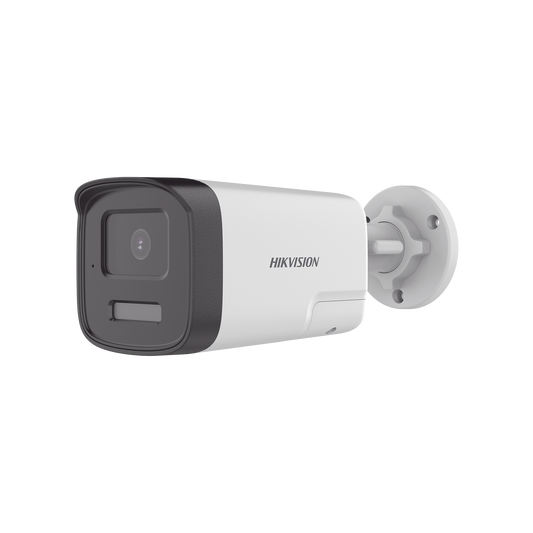 [Audio Bidireccional + Dual Light + ColorVu] Bala TURBOHD 3K  (5 Megapixel) / Lente 3.6 mm / 40 mts IR EXIR + 40 mts Luz Blanca / Micrófono y Bocina Integrado / Exterior IP67 / dWDR