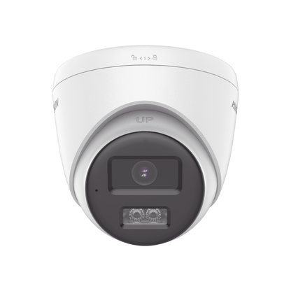 [audio Bidireccional + Dual Light + Colorvu] Turret Turbohd 2 Megapixel (1080p) / Lente 2.8 Mm / 40 Mts Ir Exir + 40 Mts Luz Blanca / Microfono Y Bocina Integrado / Exterior Ip67 / Dwdr