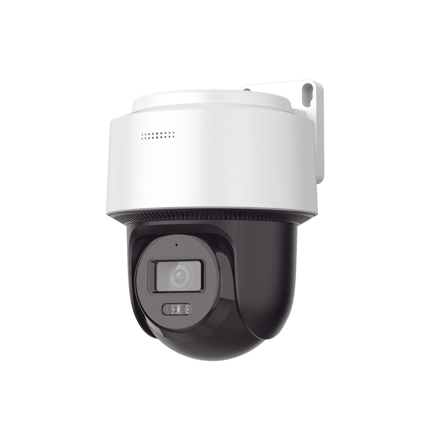 [FlexVu]  Domo PT IP 4 Megapixel / Lente 4 mm  / Dual Light (30 mts IR + 30 mts Luz Blanca)  / Autoseguimiento en Humanos / PoE / IP66 / Micrófono y Bocina Integrado (Audio de Dos Vías) / Micro SD / Incluye Montaje de Pared o Techo /