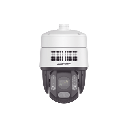 [ PROTECCIÓN ACTIVA ] Domo PTZ IP 4 Megapixel / 32X Zoom / 200 mts IR / Potente Alerta Audible y Luz Estroboscópica hasta 100 Metros / ACUSENSE / IP67 / IK10 /  / Autoseguimiento 2.0 / Hi-PoE / DARKFIGHTER / Rapid Focus / Micro SD