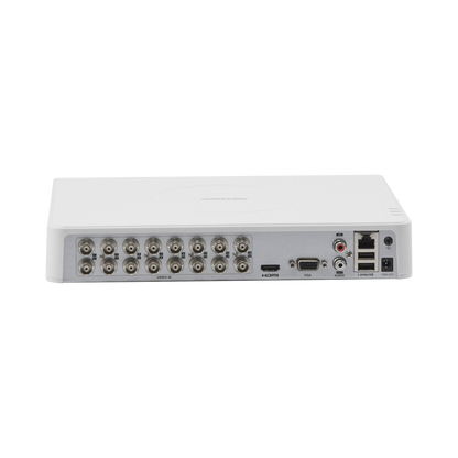 Dvr 16 Canales Turbohd 2 Canales Ip / 2 Megapixel 1080p Lite / Acusense Lite Evita Falsas Alarmas / Audio Por Coaxitron / 1 Baha De Disco Duro / H.265 / Salida De Vdeo En Full Hd