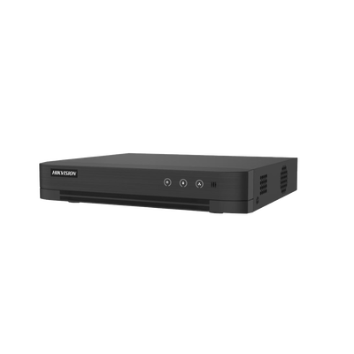 [Audio Bidireccional] DVR 8 Canales TurboHD + 2 Canales IP / 2 Megapixel (1080p) Lite / Acusense Lite (Evita Falsas Alarmas) / Audio por Coaxitron / 1 Bahia de Disco Duro / H.265+ / Salida de Vídeo Full HD