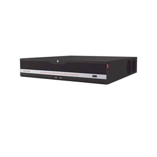 NVR 32 Megapixel (8K) / 32 Canales IP / AcuSense / ANPR / Conteo de Personas / Heat Map / 8 Bahías de Disco Duro / 2 Tarjetas de Red / Soporta RAID con Hot Swap / 2 HDMI en 8K / Soporta POS / Alarmas I/O / ACU