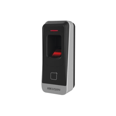 Lector esclavo PROX EM IP65 / Huella Digital / Lector de Tarjetas de Proximidad / RS-485 / Interior y Exterior / Requiere Panel de Control de Acceso DS-K26 Series